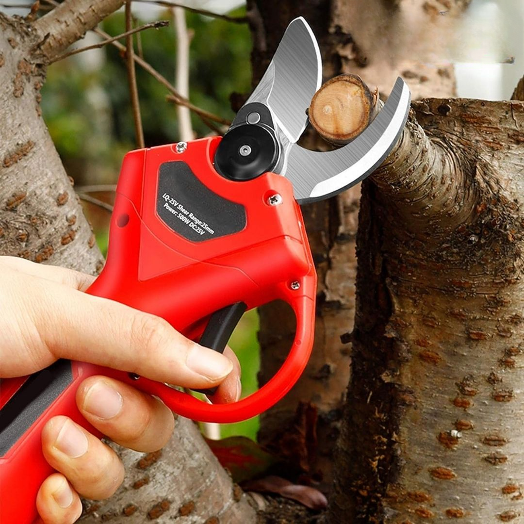 Foarfeca electrica pentru vita de vie, crengi, cu 2 Acumulatori 24V