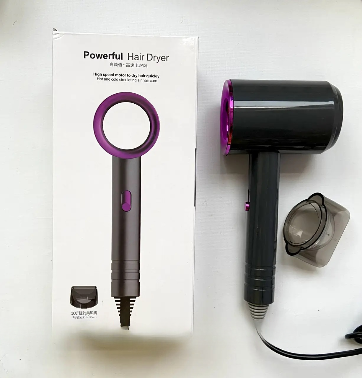 Uscator profesional ionic, potrivit pentru toate tipurile de par