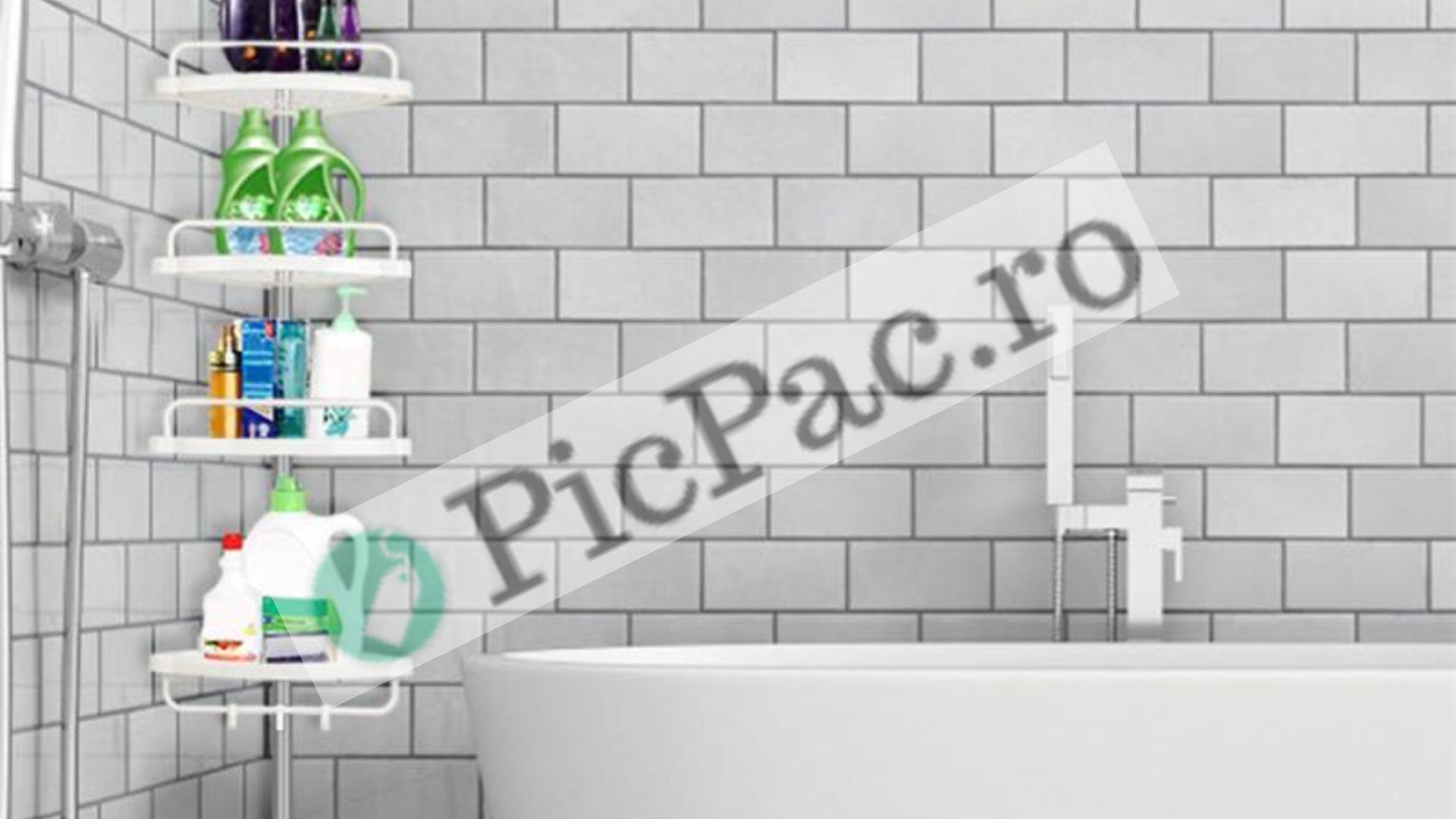 Lichidare de stoc. Etajera colt pentru baie