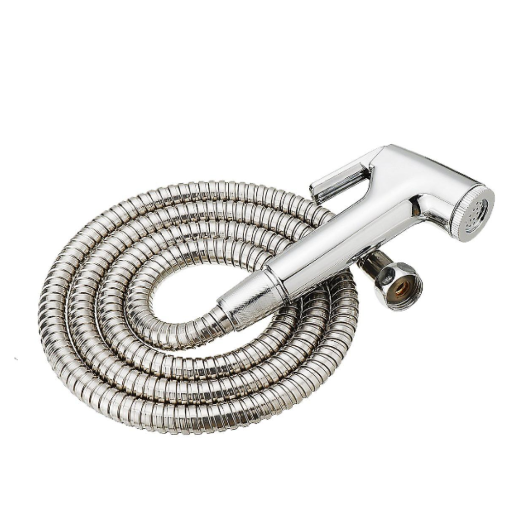 Furtun de dus extern pentru bideu, chiuveta si para cu clapeta