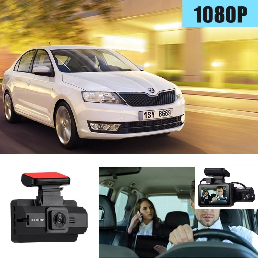 Camera auto bord 1080P HD, ecran de 7,6 cm, cu unghi larg de vedere nocturn? si senzor G