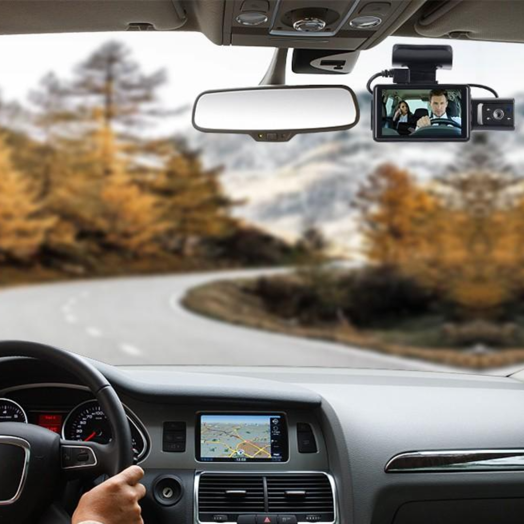 Camera auto bord 1080P HD, ecran de 7,6 cm, cu unghi larg de vedere nocturn? si senzor G