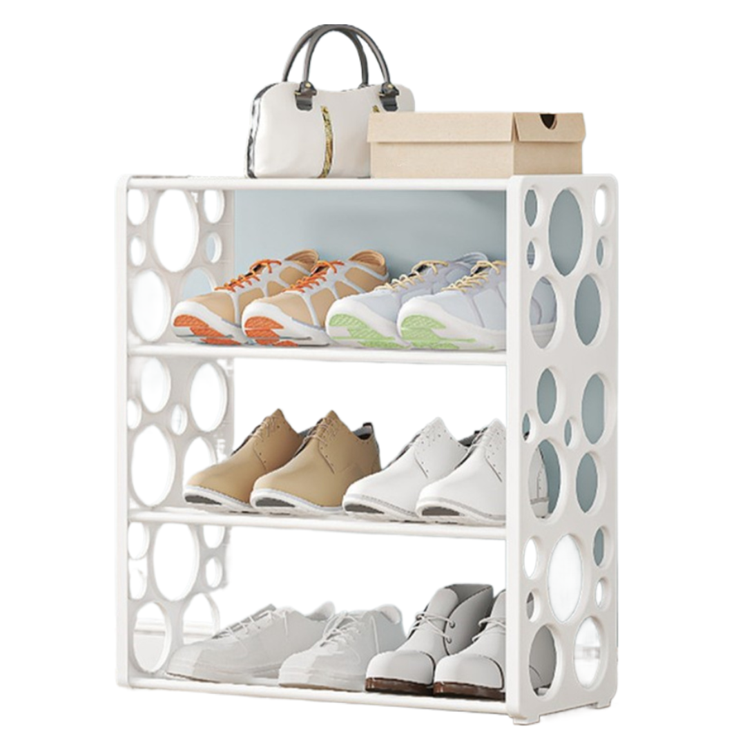 Raft organizator pentru incaltaminte cu 4 etajere spatioase