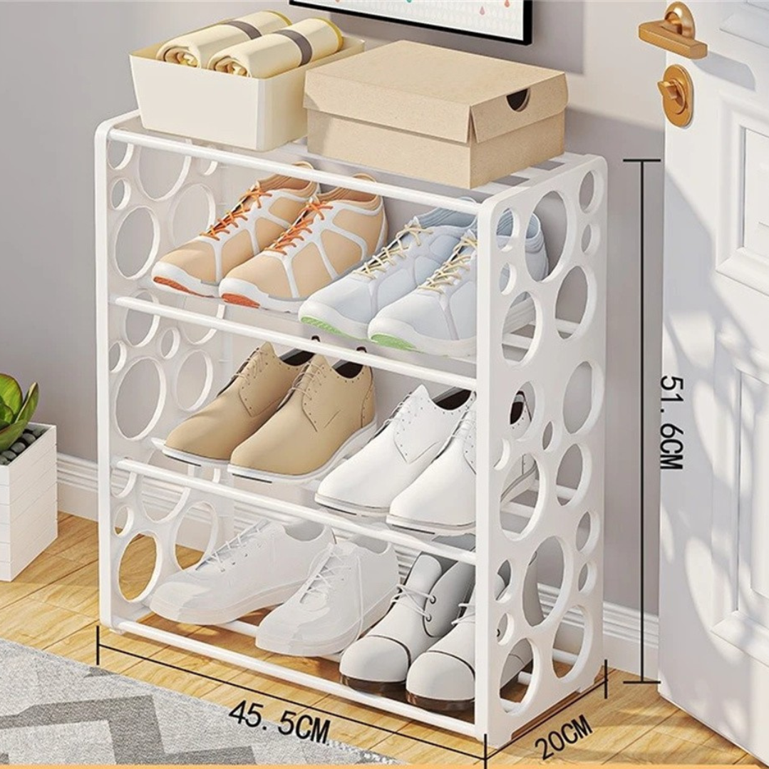 Raft organizator pentru incaltaminte cu 4 etajere spatioase