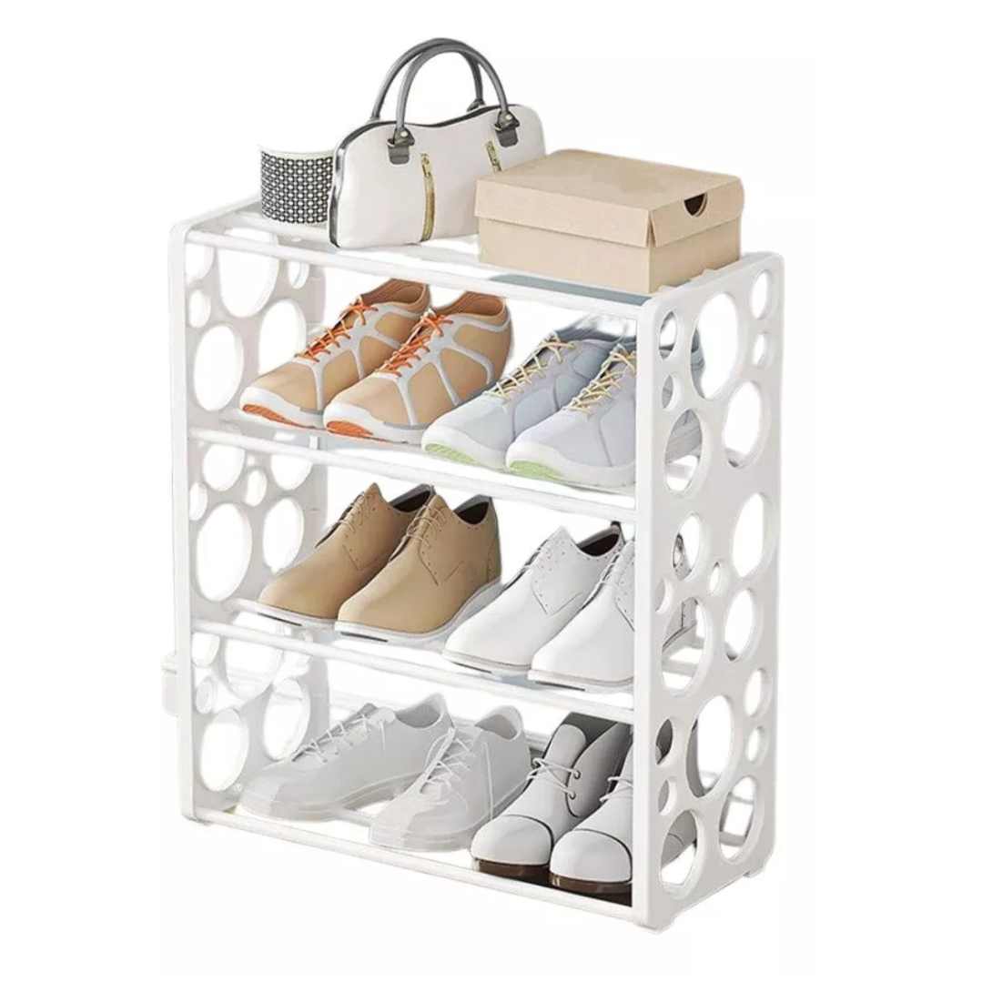 Raft organizator pentru incaltaminte cu 4 etajere spatioase