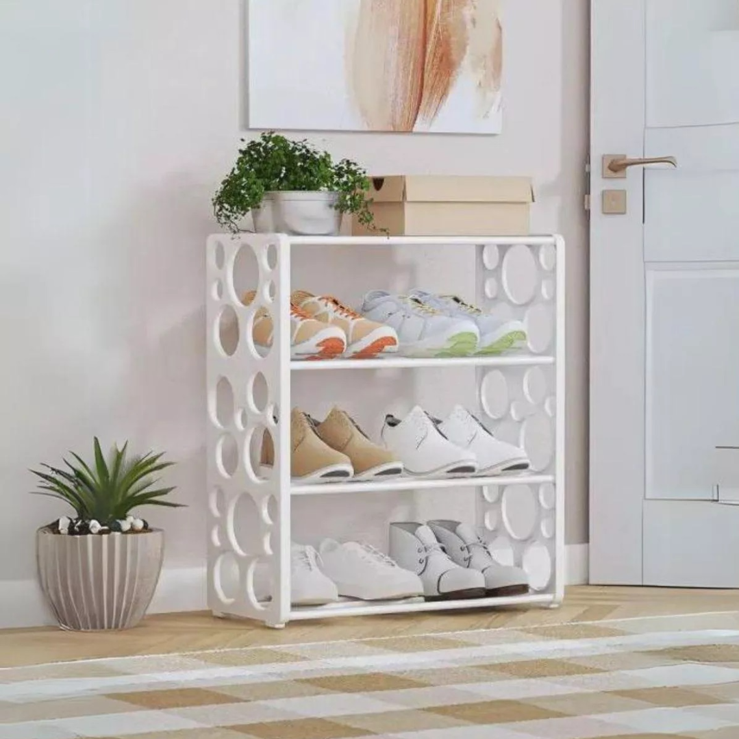 Raft organizator pentru incaltaminte cu 4 etajere spatioase