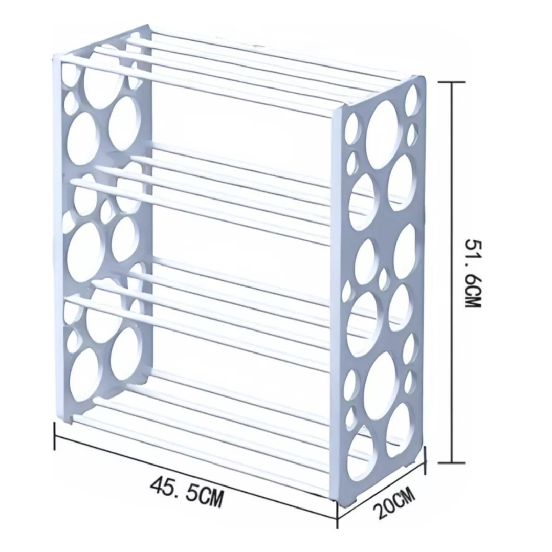 Raft organizator pentru incaltaminte cu 4 etajere spatioase