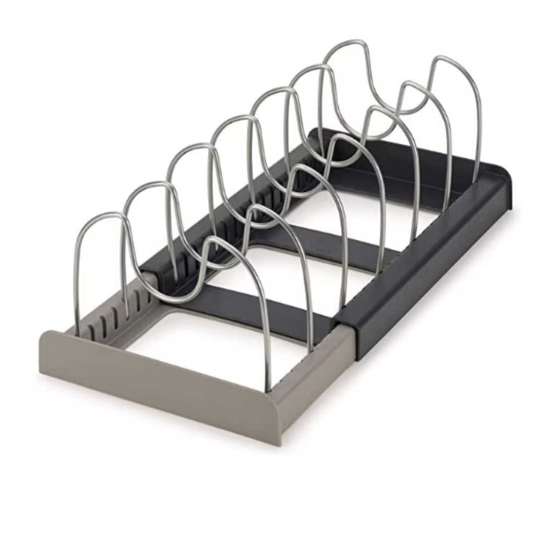 Suport pentru capace/oale, Plastic/Metal, 7 separatoare