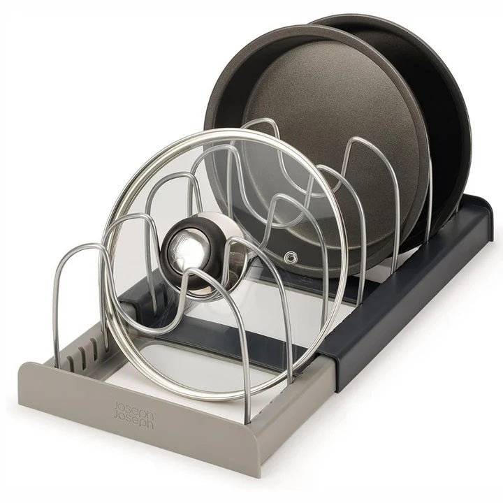 Suport pentru capace/oale, Plastic/Metal, 7 separatoare