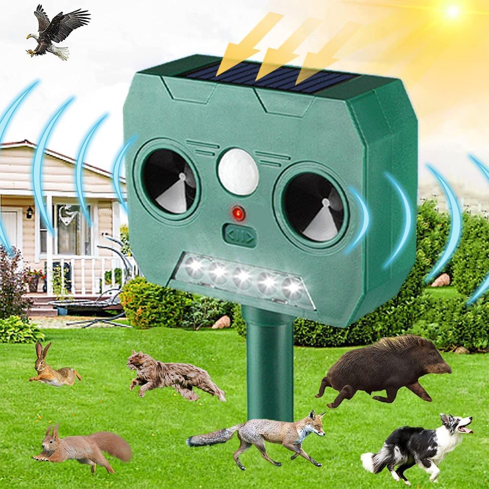 Aparat solar dublu cu ultrasunete impotriva daunatorilor