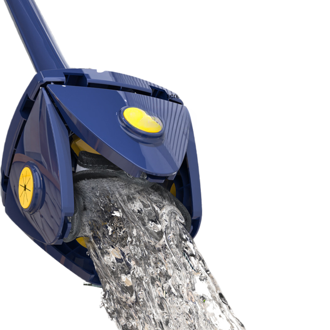 Pachet Mop reglabil rotativ la 360° cu stoarcere automată, uscat si umed + 2 rezerve absorbante